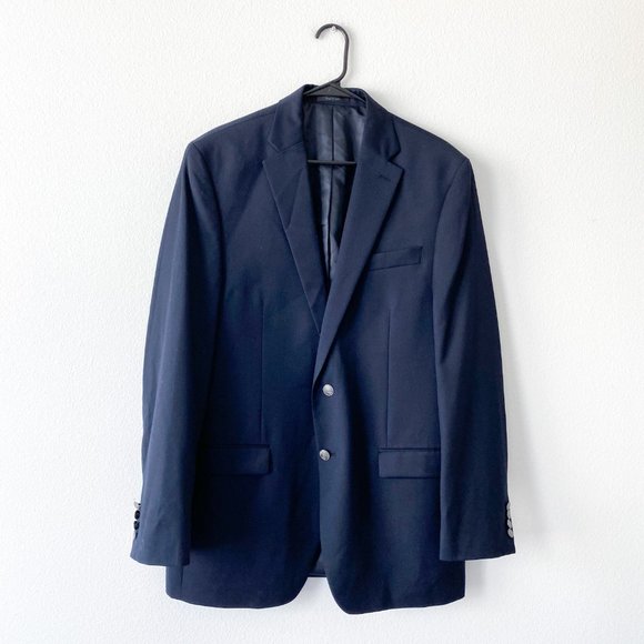 ❤️SOLD❤️Michael Kors Wool Blend Navy Blue Sports - Picture 2 of 9